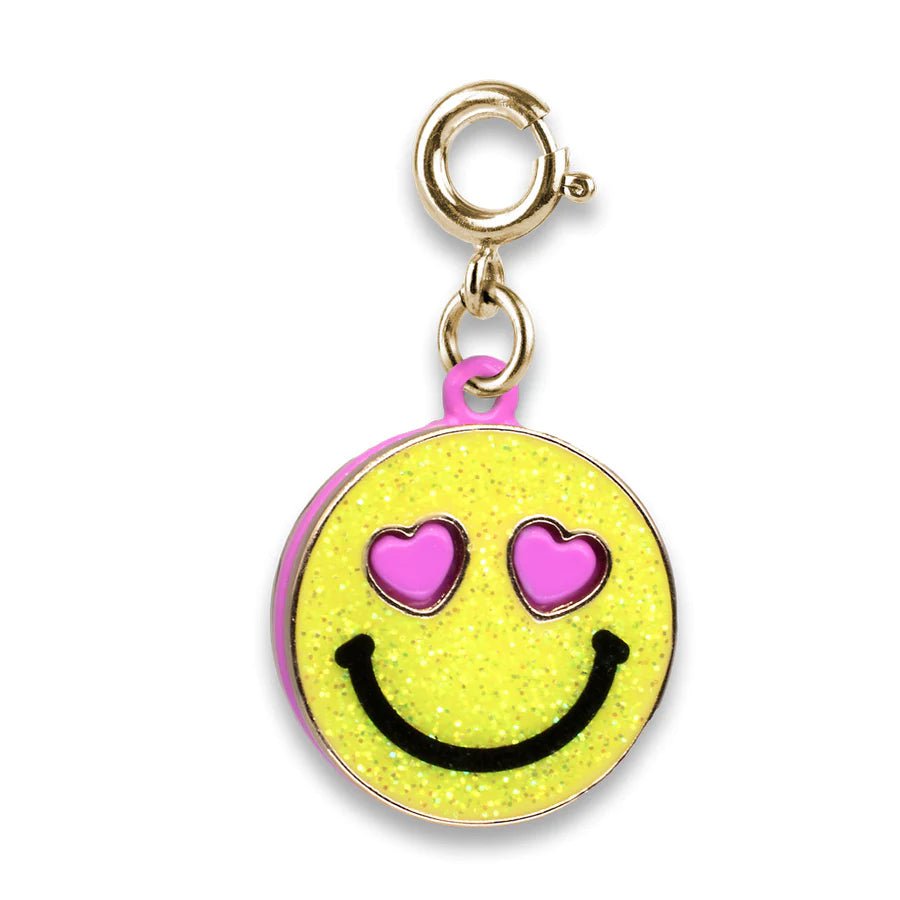 Eccentrics Boutique Jewelry Glitter Smiley Face Charm Yellow