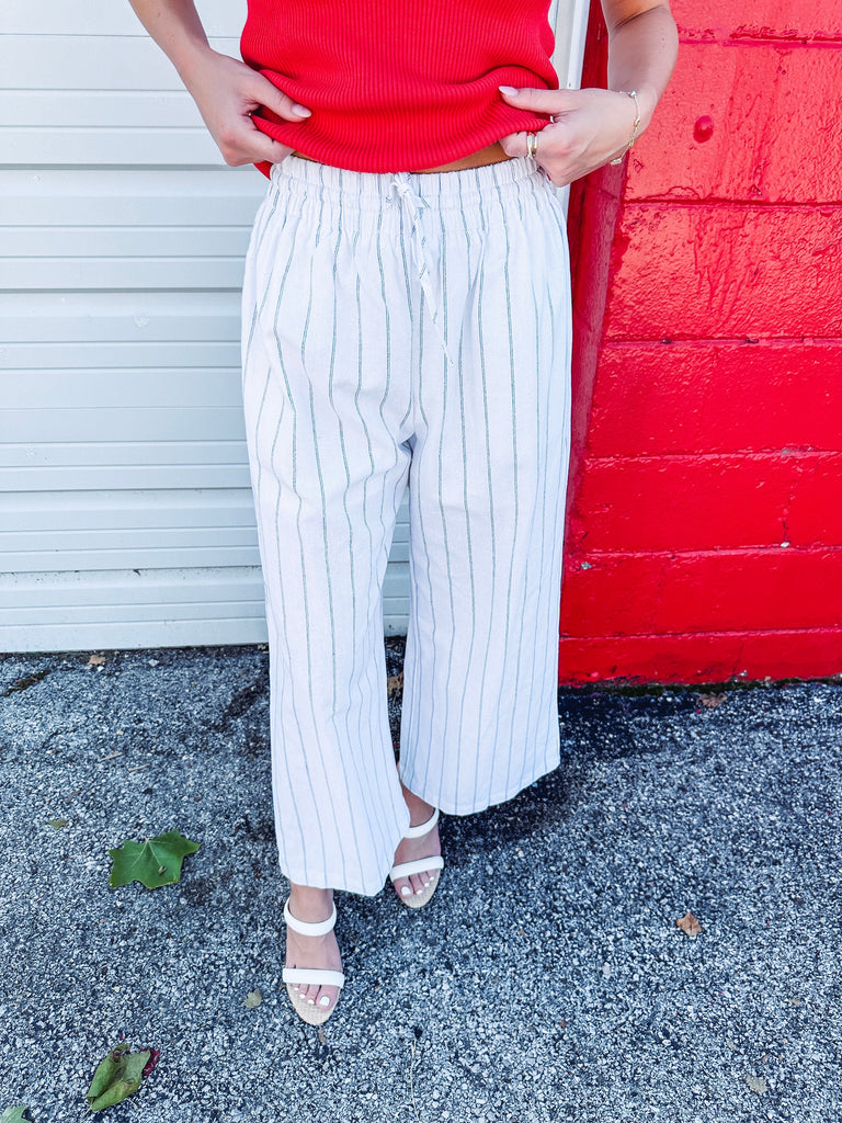 Eccentrics Boutique Pant Independent Girly Striped Wide Leg Pants