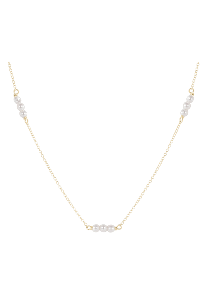 enewton Jewelry Enewton 15" Choker Joy Simplicity Chain Gold-- 3mm Pearl
