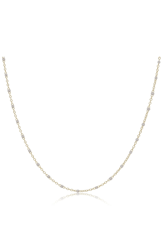 enewton Jewelry Enewton 17" Choker Simplicity Chain Gold-- 2mm Pearl Beads