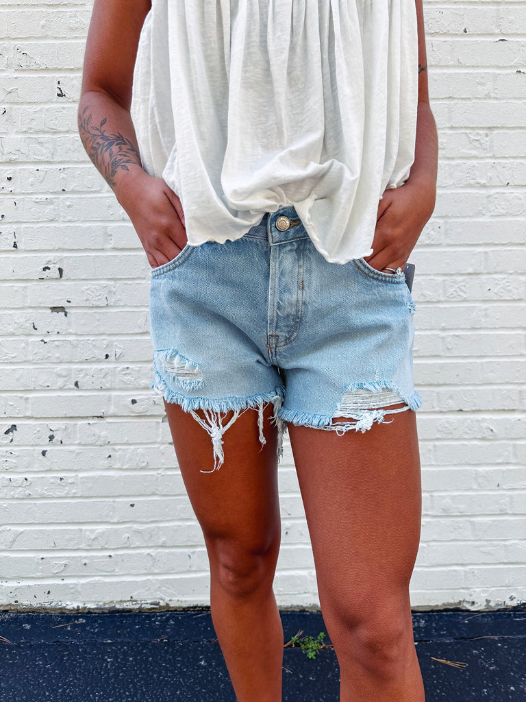 Free People Shorts Free People Now Or Never Denim Short