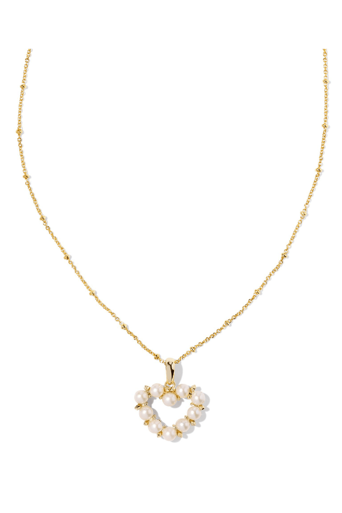 Kendra Scott Jewelry Kendra Scott Ashton Heart Pendant Necklace-- Pearl