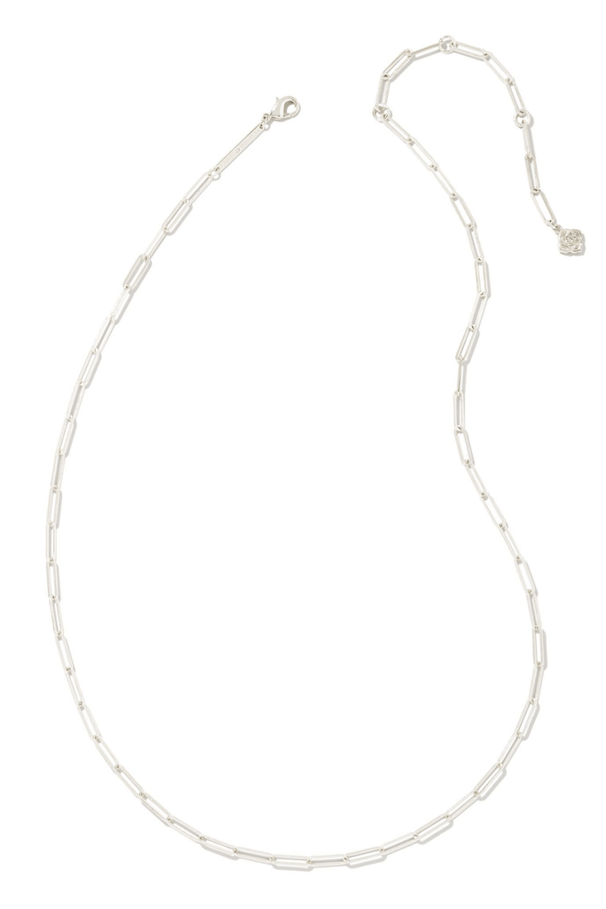 Kendra Scott Jewelry Kendra Scott Courtney Paperclip Necklace-- Rhodium