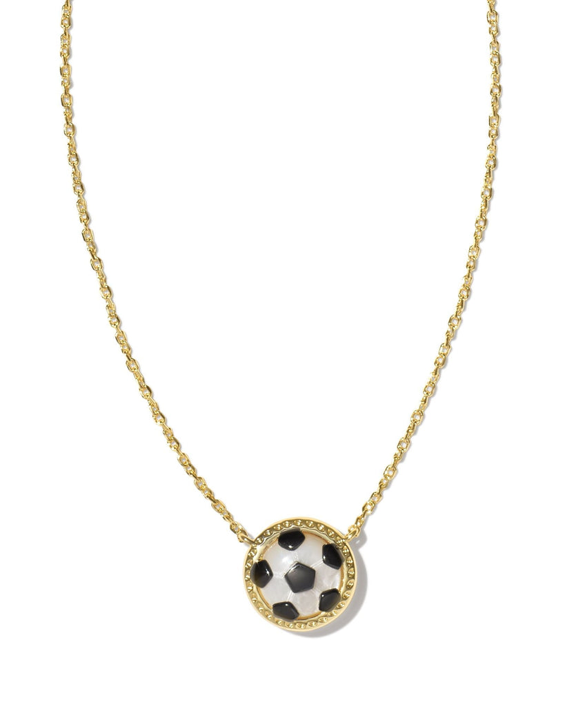 Kendra Scott Jewelry Kendra Scott Soccer Short Pendant Necklace-- Gold Ivory Mother of Pearl