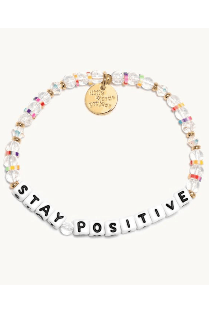 Little Words Project Jewelry Little Words Project "Stay Positive" Beaded Bracelet