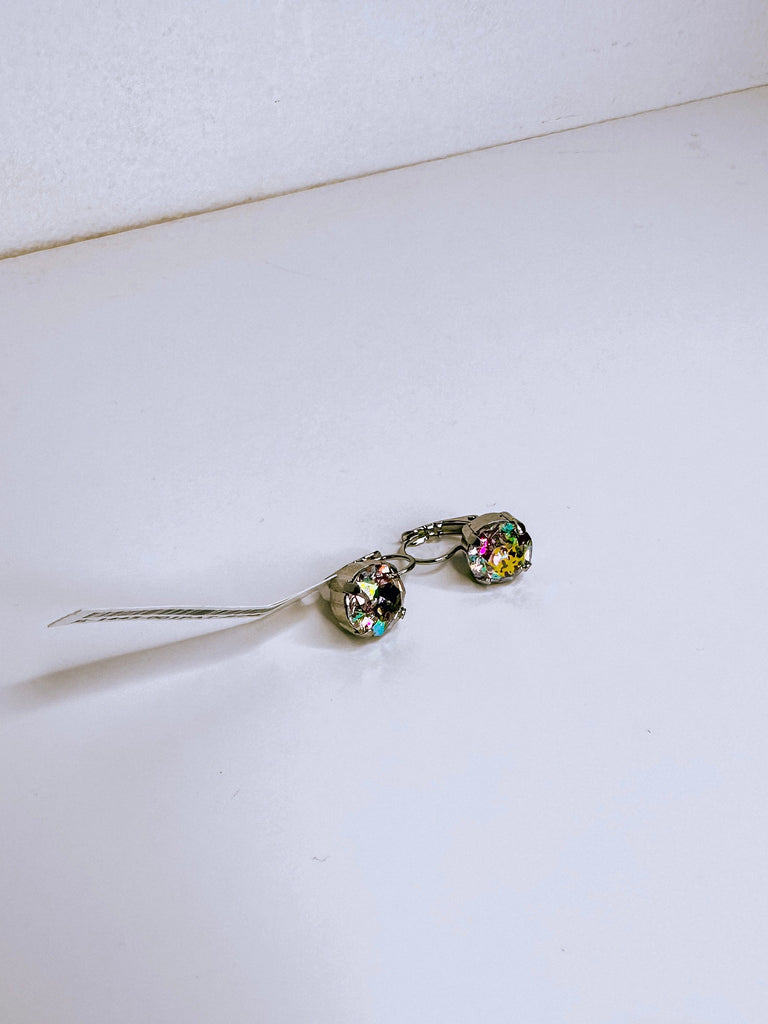 Mariana Jewelry Mariana Large Leverback Earrings-- Clear Patina
