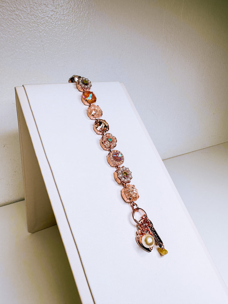 Mariana Jewelry Mariana Large Rosette Bracelet-- Desert Rose Rose Gold