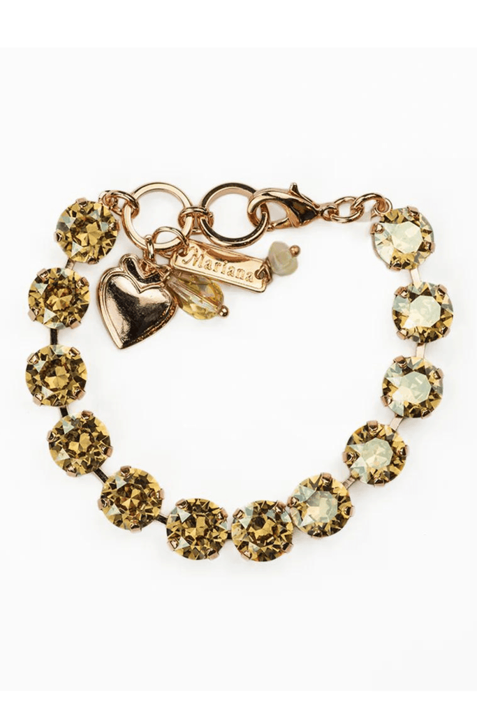 Mariana Jewelry Mariana Large Round Bracelet-- Golden Shadow Gold