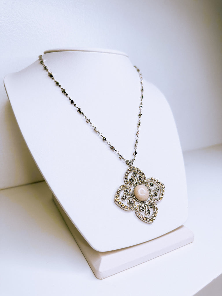 Mariana Jewelry Mariana Pendant with Heart Adornments-- Sahara Rhodium