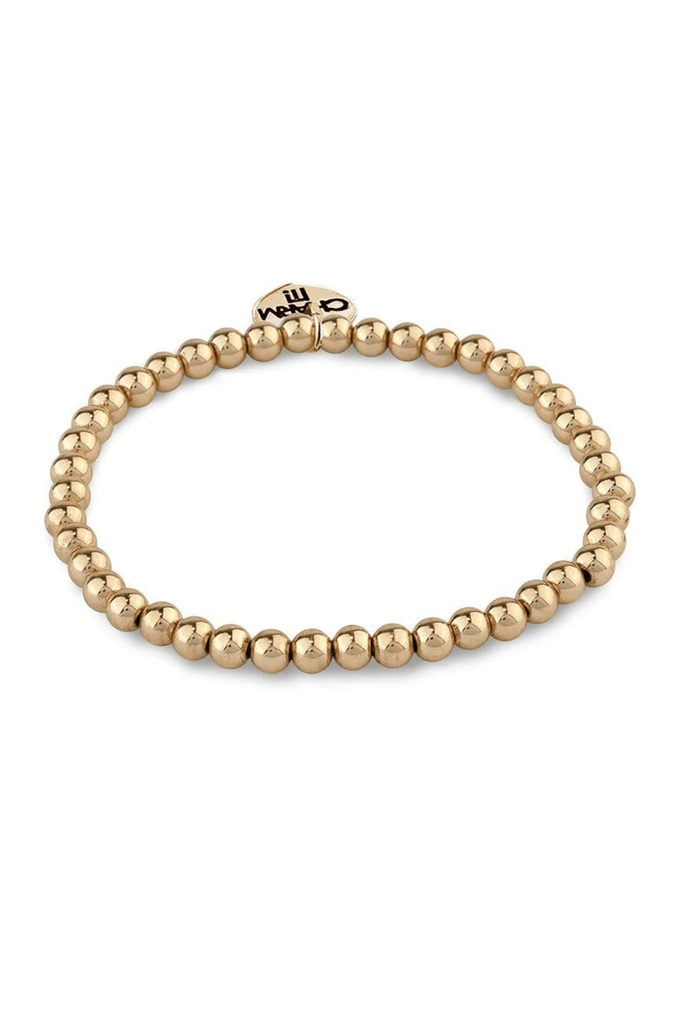 High Intencity Jewelry Gold Bead Stretch Charm Bracelet