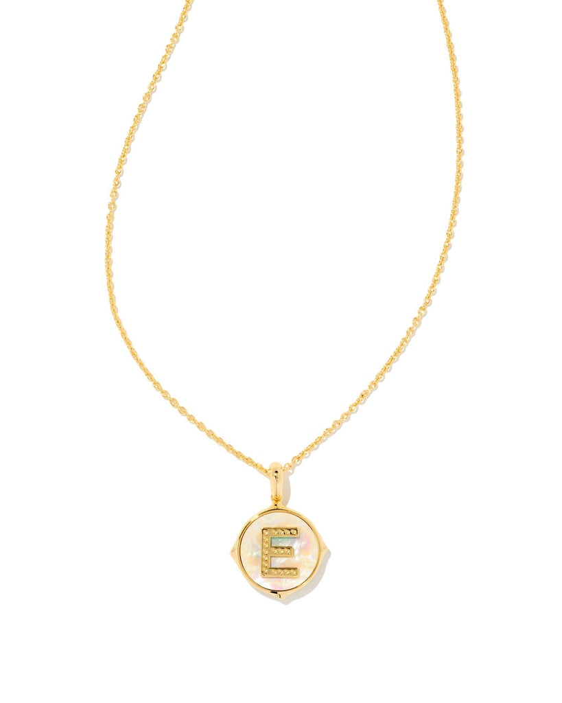 Kendra Scott Jewelry Kendra Scott Letter Disk Reversible Pendant Necklace Gold / E
