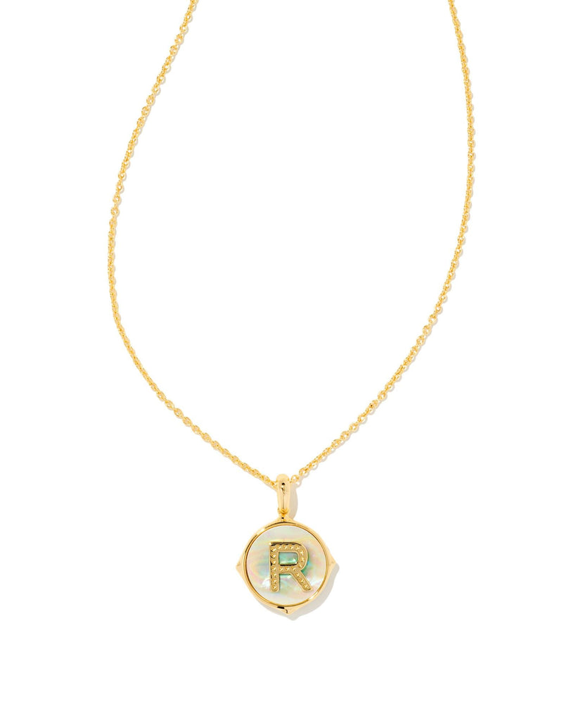 Kendra Scott Jewelry Kendra Scott Letter Disk Reversible Pendant Necklace Gold / R