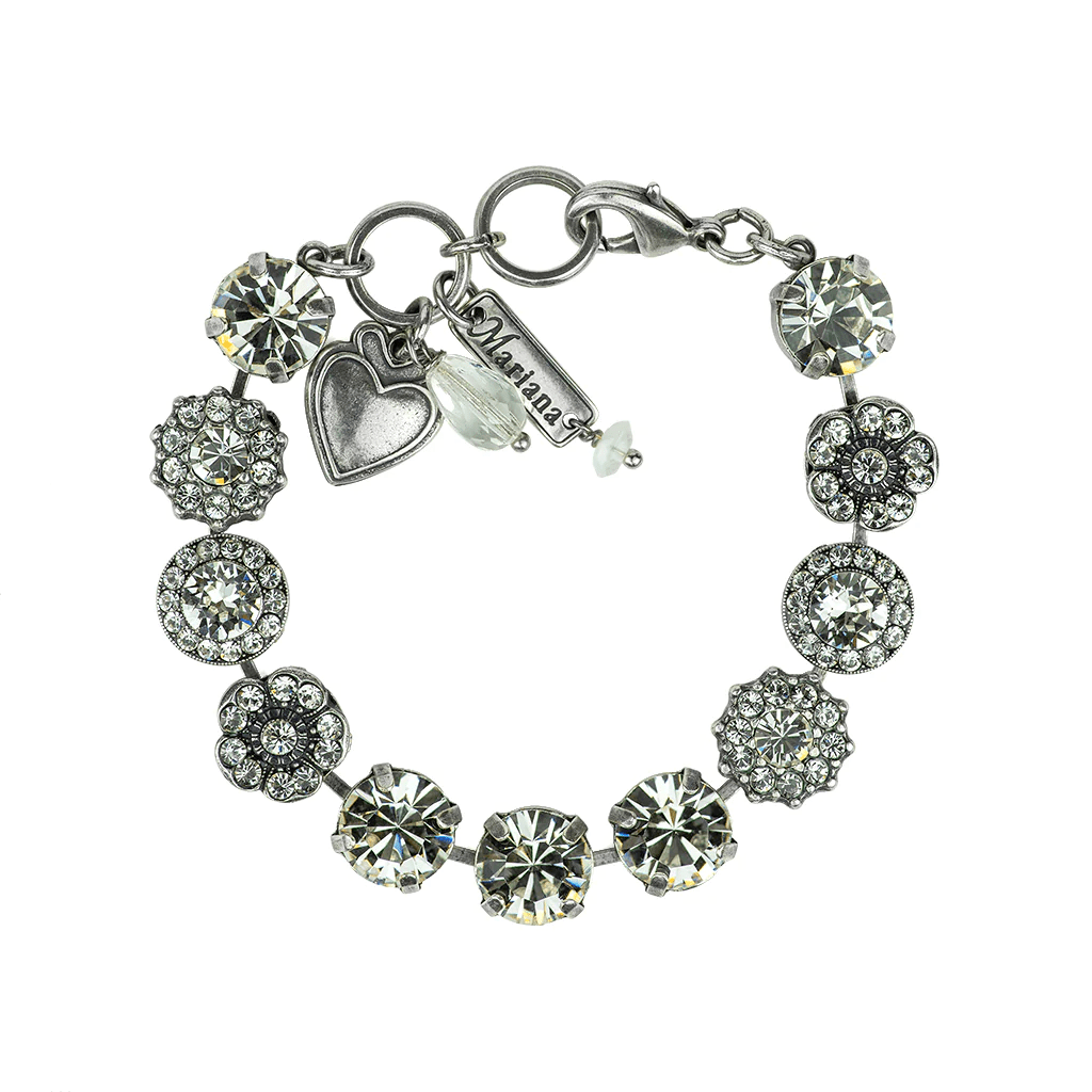 Mariana Jewelry Mariana Lovable Rosette Bracelet-- On a Clear Day On a Clear Day/Rhodium