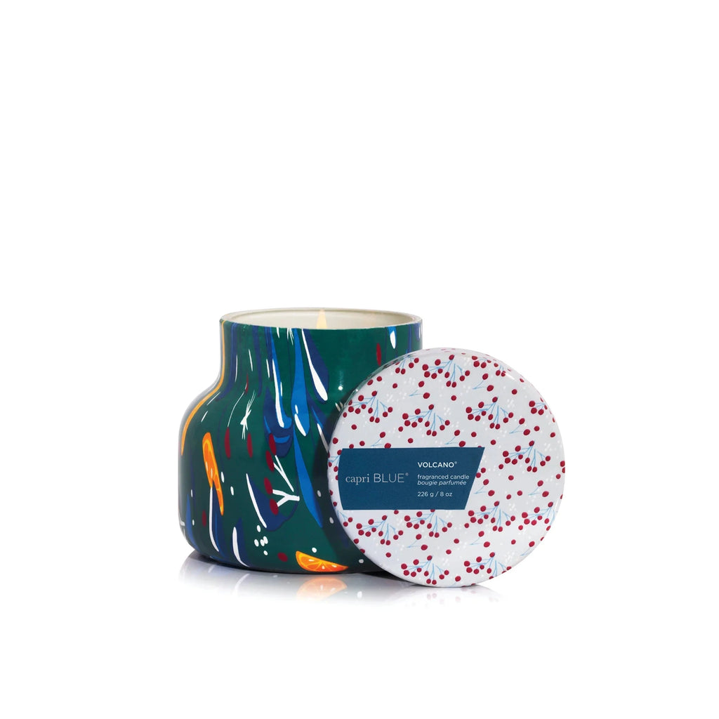 Capri Blue Candle Capri Blue  Holiday Pattern Play Petite Candle--Volcano 8oz Container