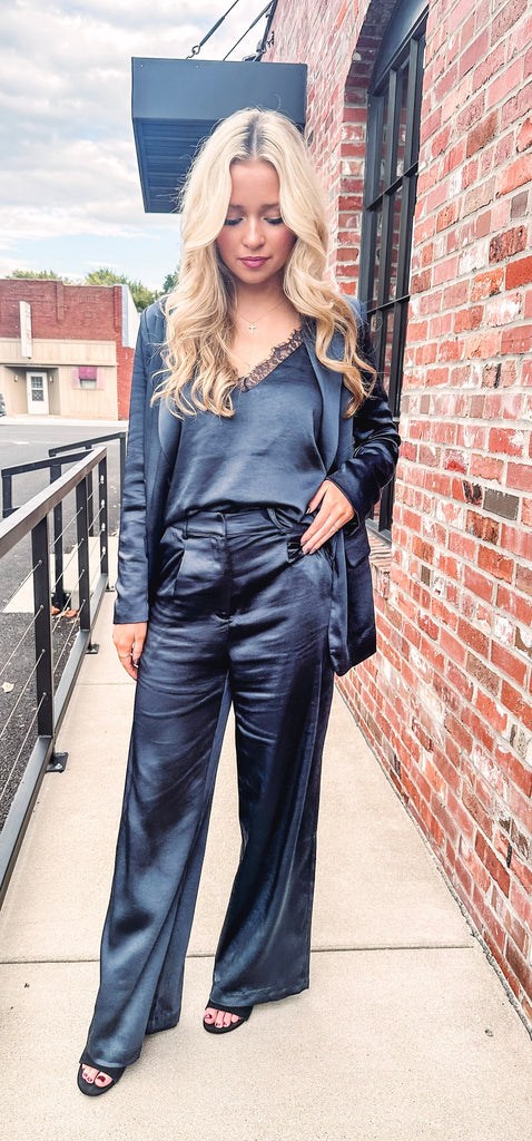 Eccentrics Boutique Pant Alessia Satin Trousers