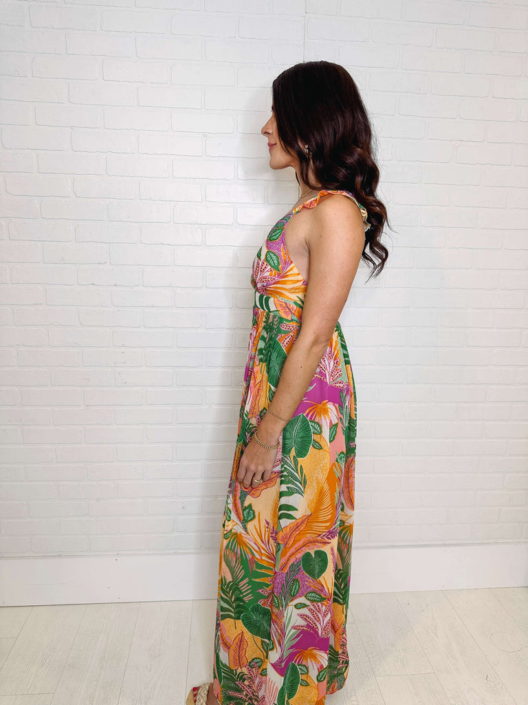 Eccentrics Boutique Dress Aruba Floral Maxi Dress