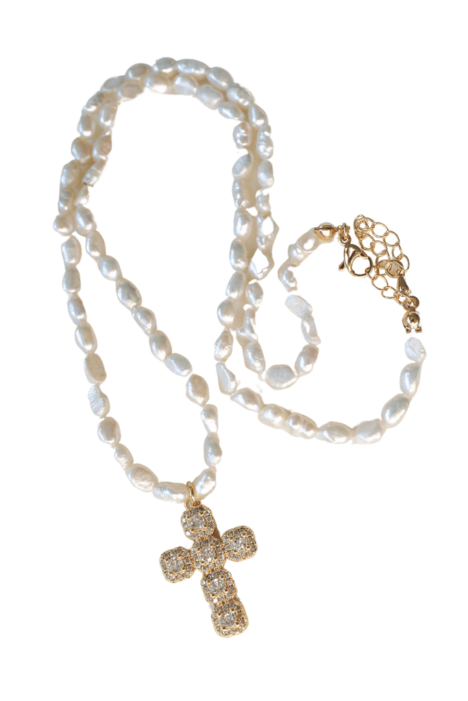 Eccentrics Boutique Jewelry Baldwin Cross Necklace