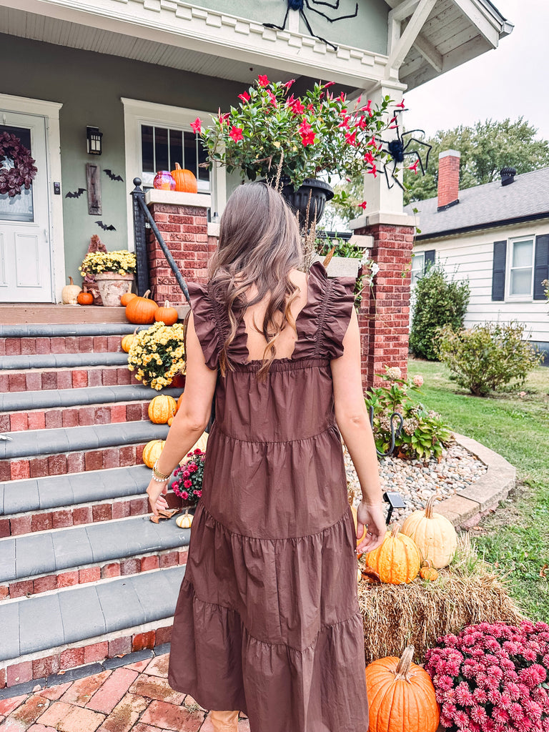 Eccentrics Boutique Dress Briar Flutter Sleeve Dress