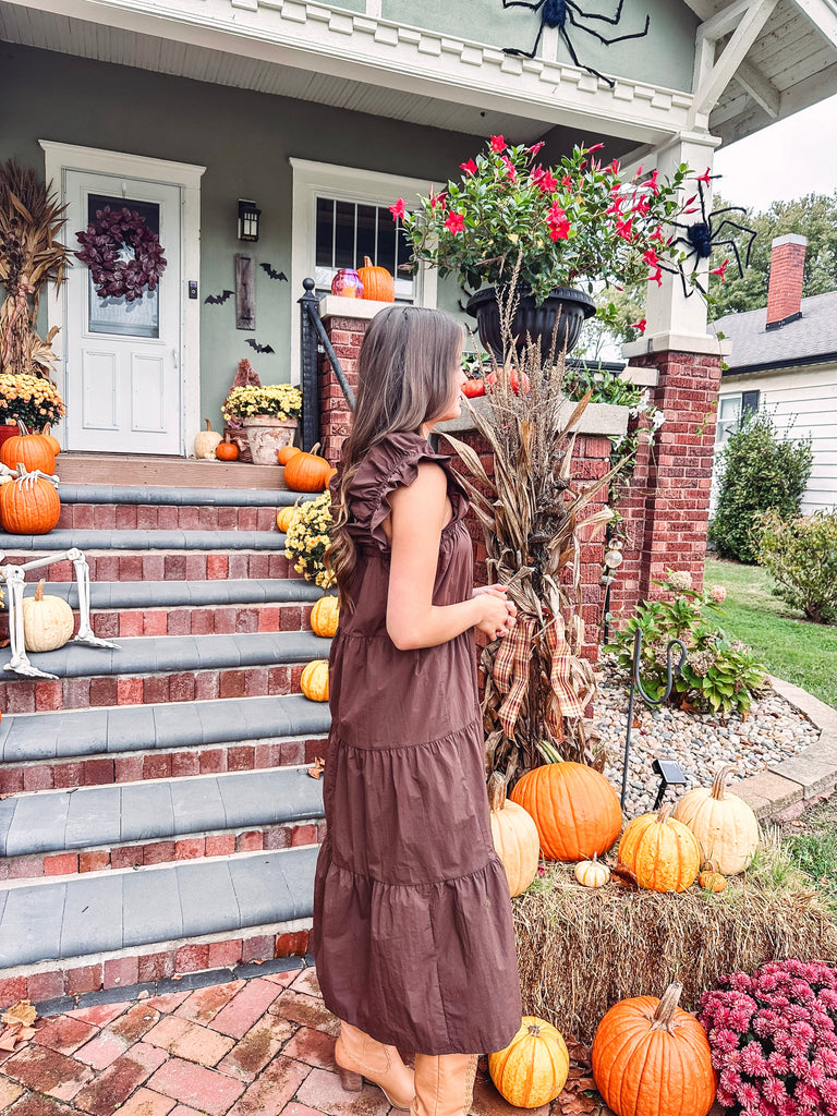 Eccentrics Boutique Dress Briar Flutter Sleeve Dress