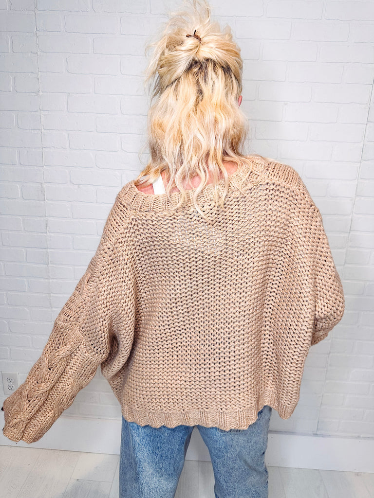 Eccentrics Boutique Sweater Camilla Chunky Cable Knit Sweater