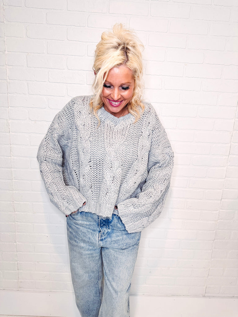 Eccentrics Boutique Sweater Camilla Chunky Cable Knit Sweater