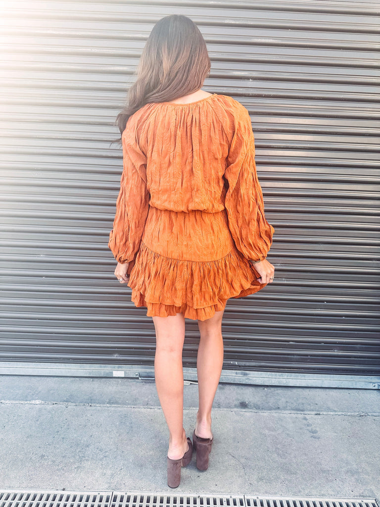 Eccentrics Boutique Dress Cassia Clouds Puff Sleeve Dress