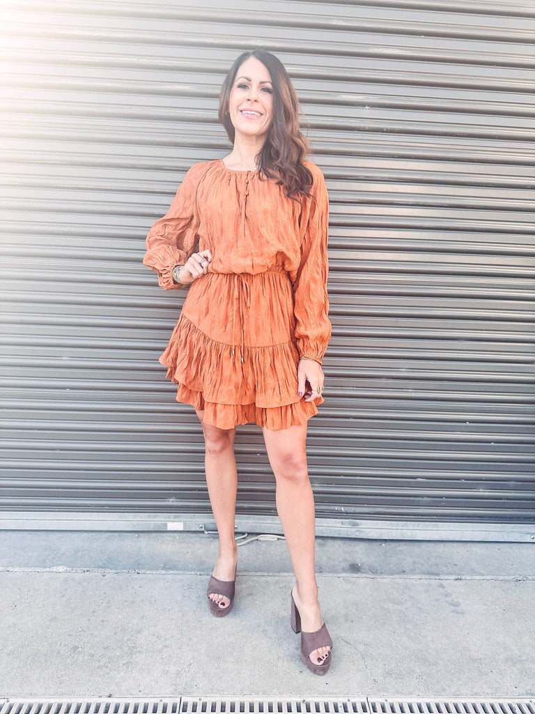 Eccentrics Boutique Dress Cassia Clouds Puff Sleeve Dress