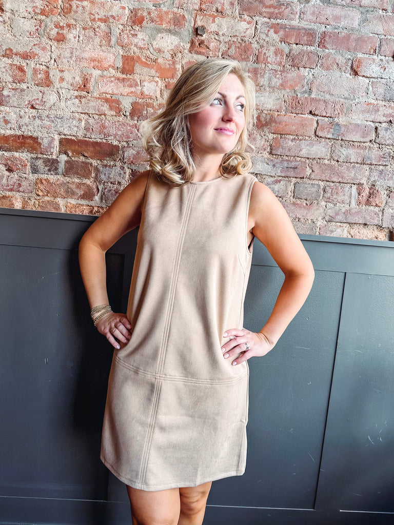 Eccentrics Boutique Dress Charlotte Suede Tank Dress