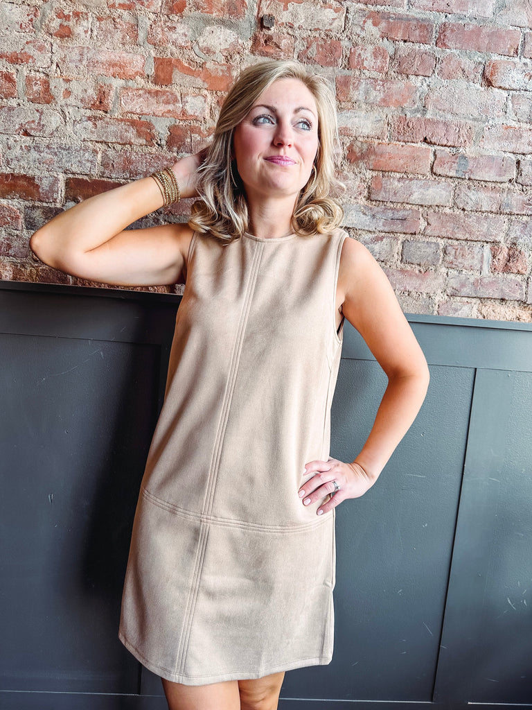 Eccentrics Boutique Dress Charlotte Suede Tank Dress