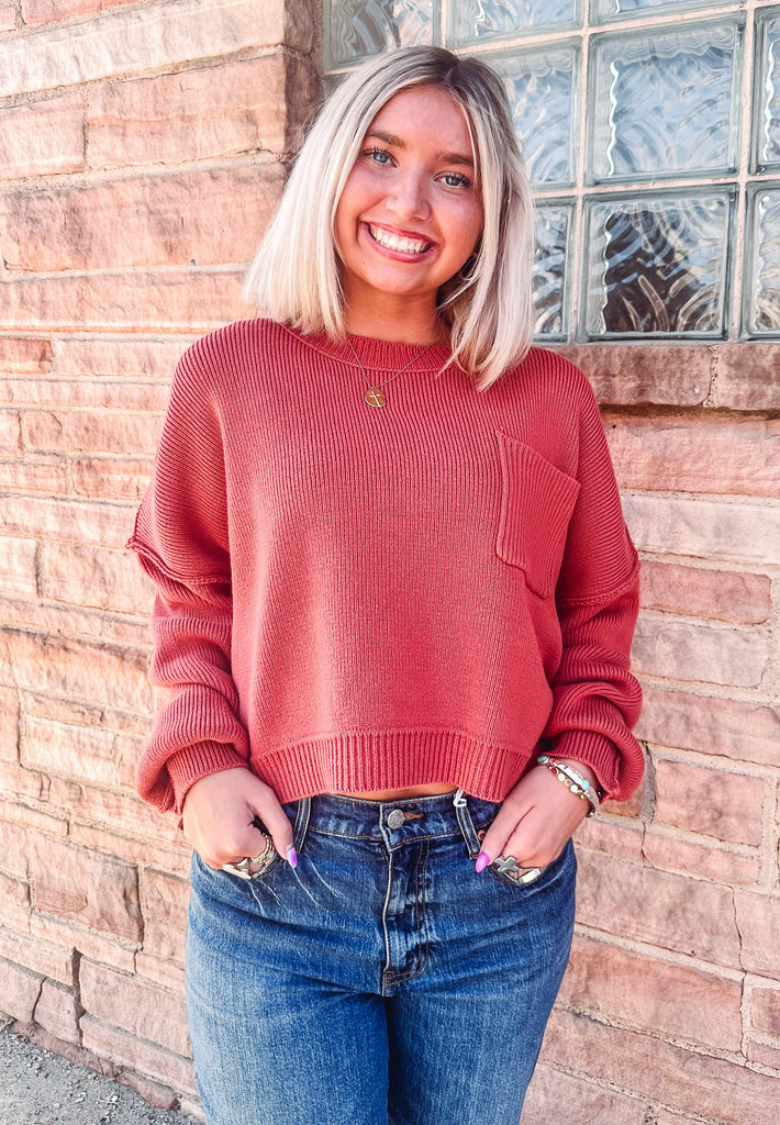 Eccentrics Boutique Sweater Chrysanthea Split Hem Sweater