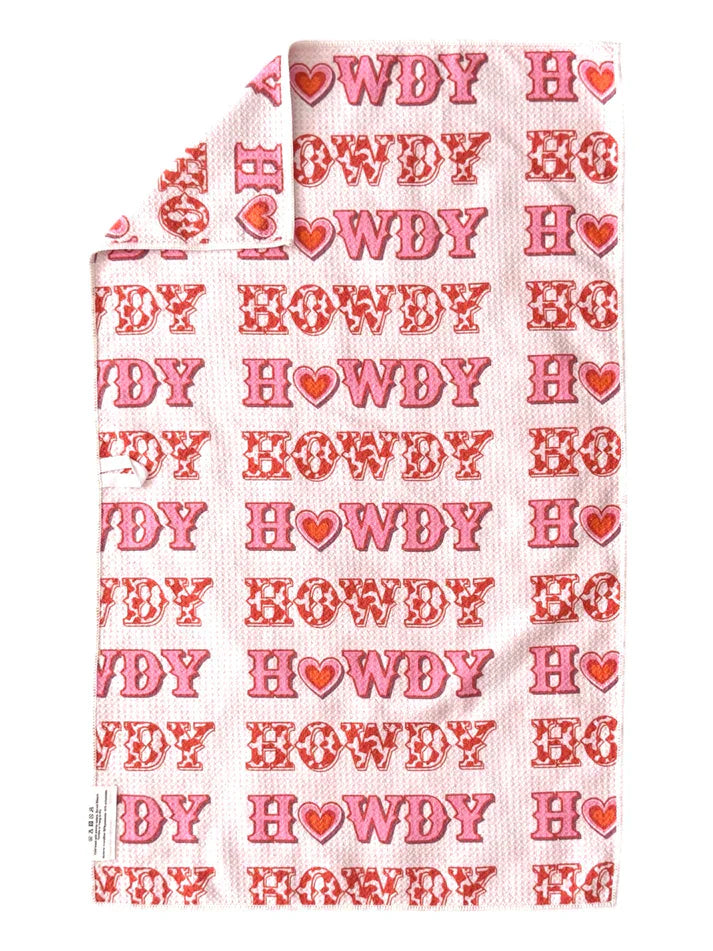 Eccentrics Boutique Accessory Crae.home--Howdy Double Sided Hand Towel 17x27 in