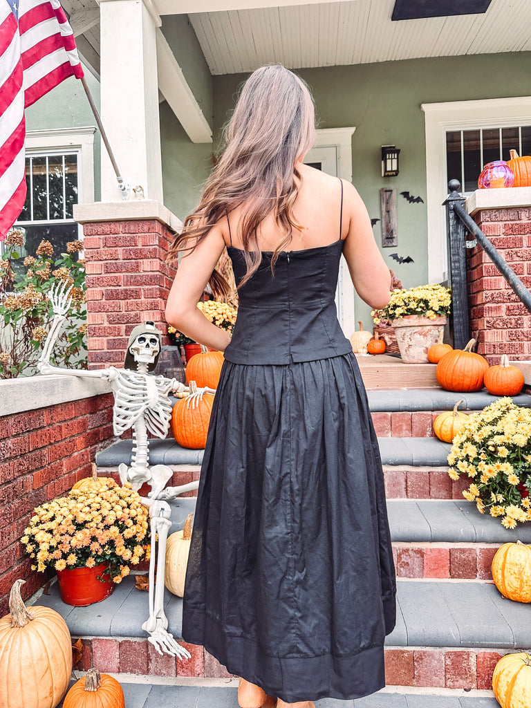 Eccentrics Boutique Dress Dahlia Corset Dress--Black