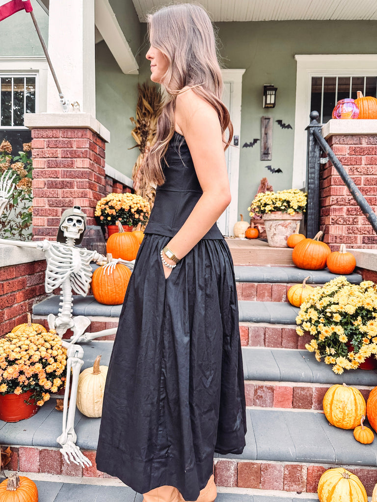 Eccentrics Boutique Dress Dahlia Corset Dress--Black