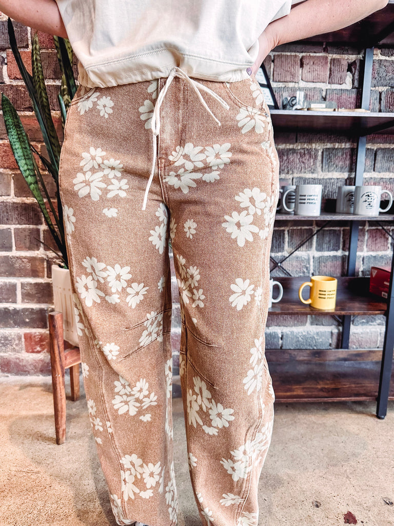 Eccentrics Boutique Denim Dakota Daisy Barrel Jeans