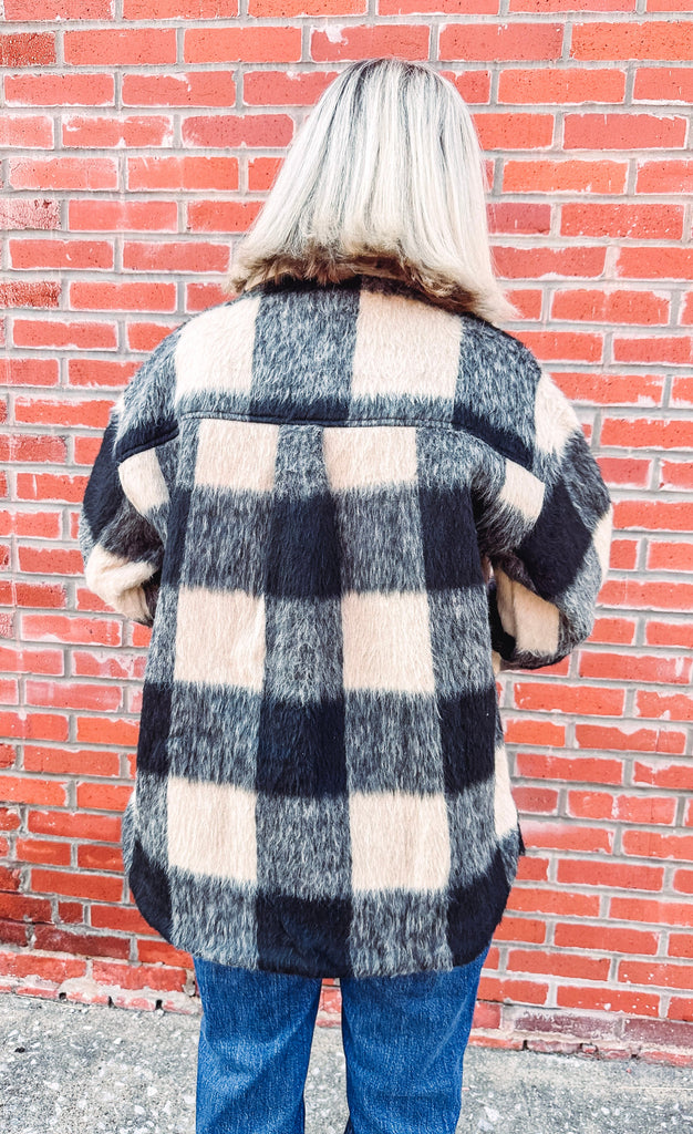Eccentrics Boutique Jacket Dakota Plaid Shacket