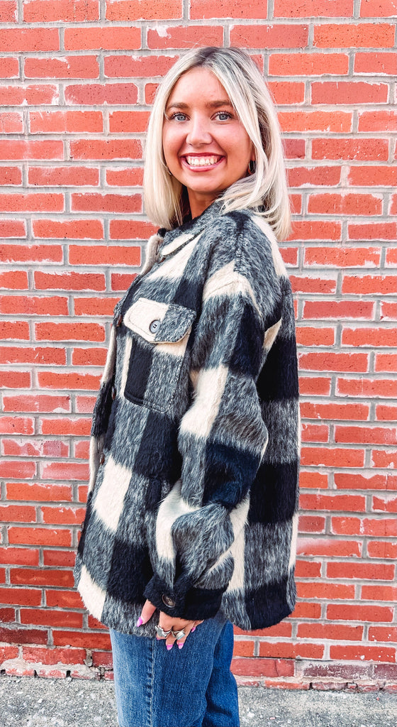 Eccentrics Boutique Jacket Dakota Plaid Shacket