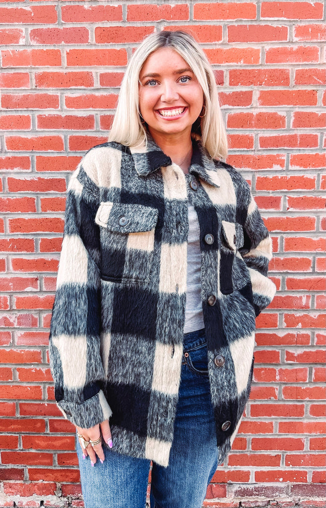 Eccentrics Boutique Jacket Dakota Plaid Shacket