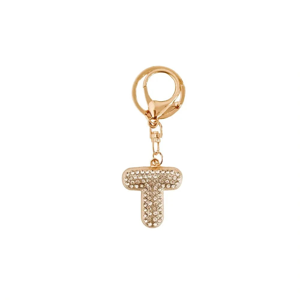 Eccentrics Boutique Accessory Dazzling Diamond Initial Bag Charm