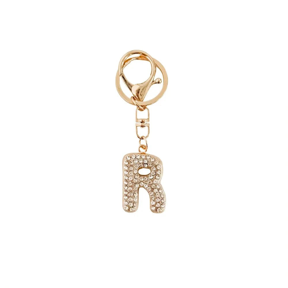 Eccentrics Boutique Accessory Dazzling Diamond Initial Bag Charm