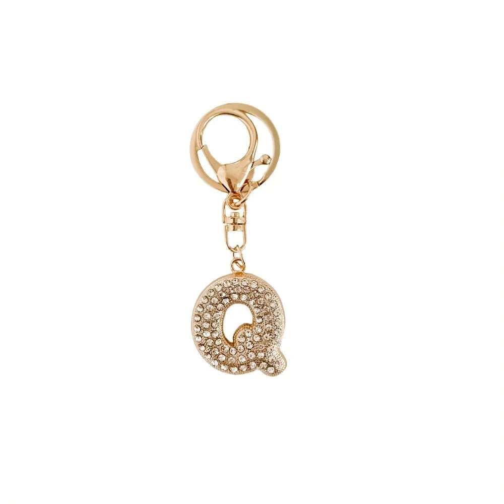 Eccentrics Boutique Accessory Dazzling Diamond Initial Bag Charm