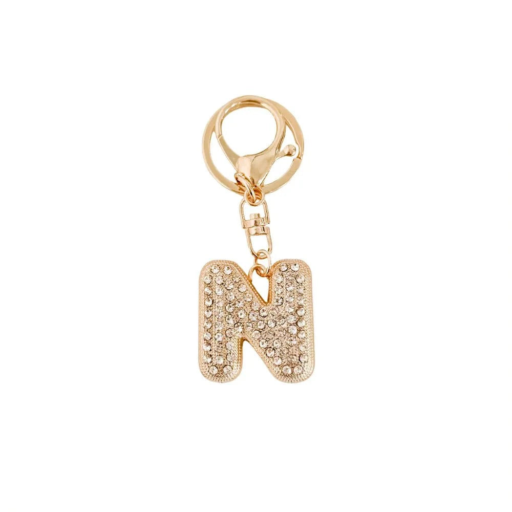 Eccentrics Boutique Accessory Dazzling Diamond Initial Bag Charm