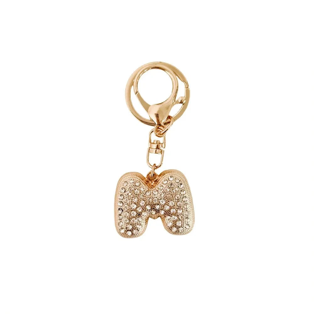 Eccentrics Boutique Accessory Dazzling Diamond Initial Bag Charm