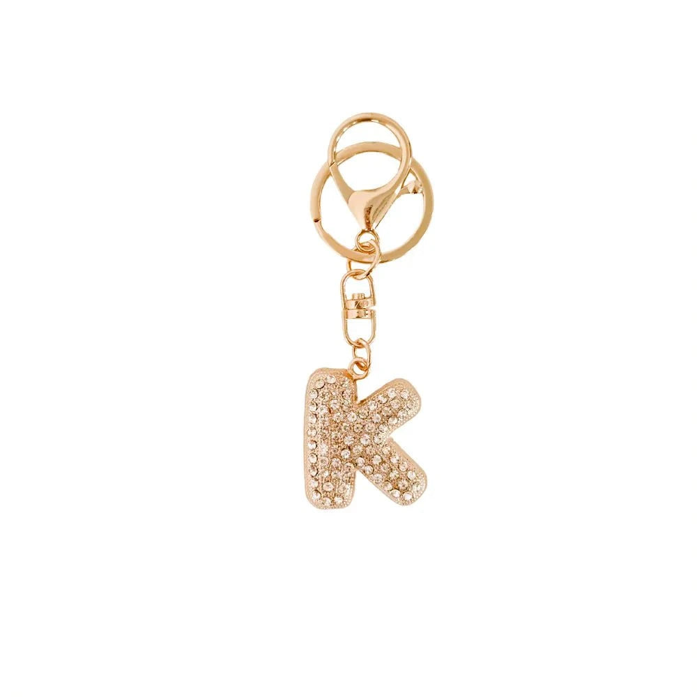 Eccentrics Boutique Accessory Dazzling Diamond Initial Bag Charm