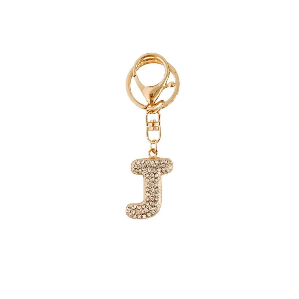 Eccentrics Boutique Accessory Dazzling Diamond Initial Bag Charm