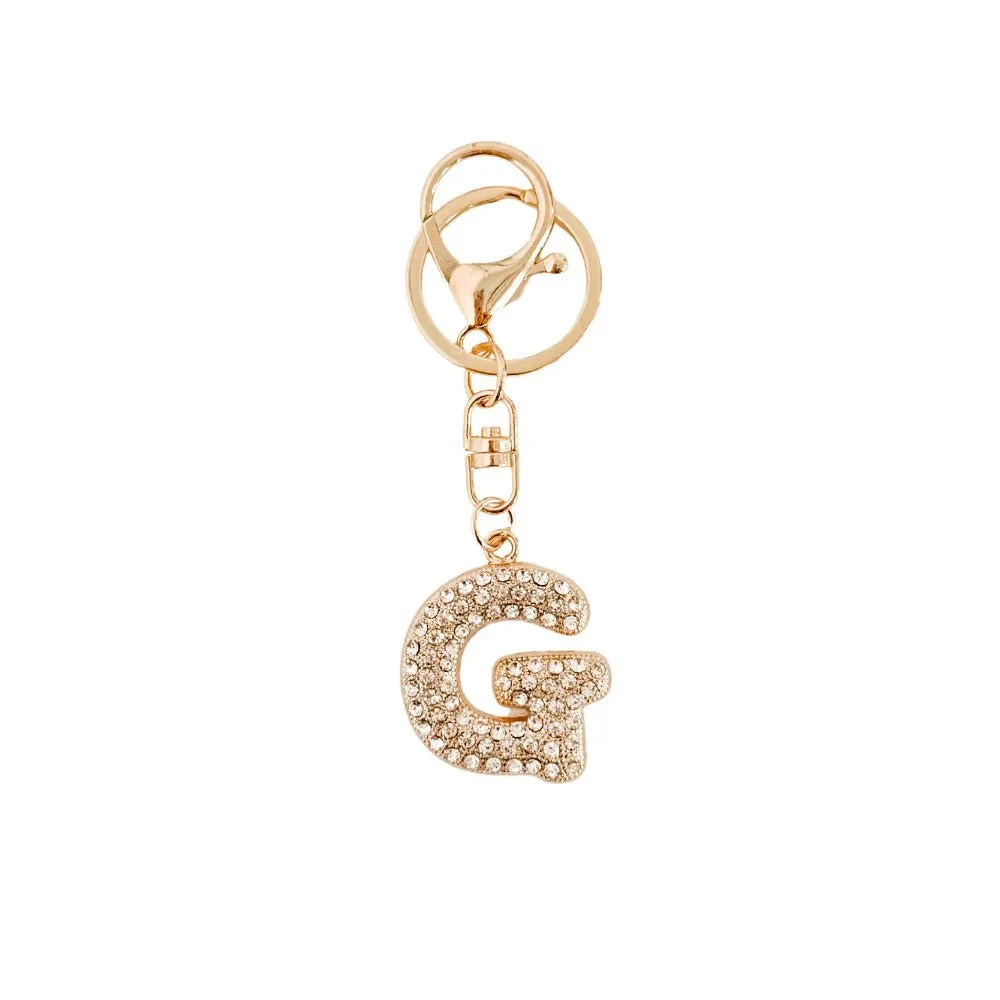 Eccentrics Boutique Accessory Dazzling Diamond Initial Bag Charm