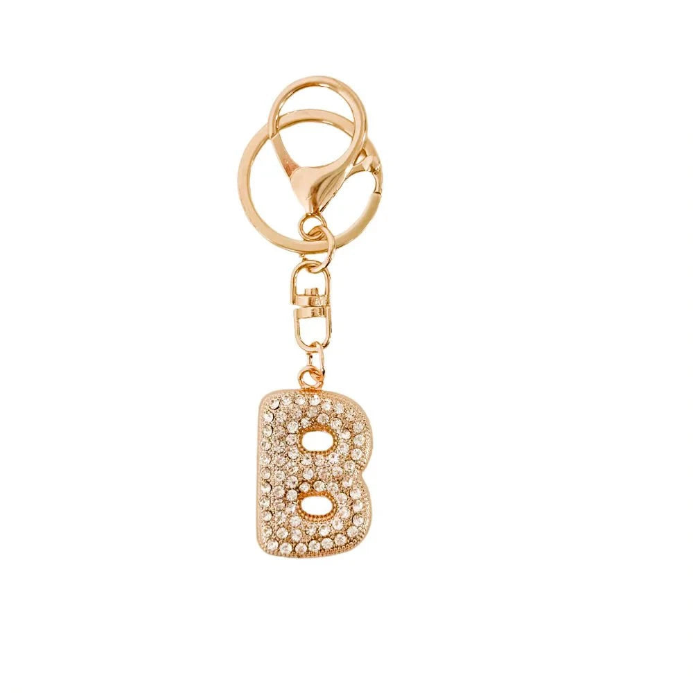 Eccentrics Boutique Accessory Dazzling Diamond Initial Bag Charm