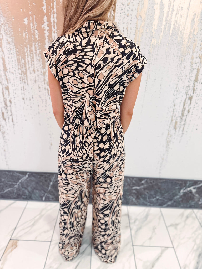 Eccentrics Boutique Jumpsuit Diana Printed Jumpsuit