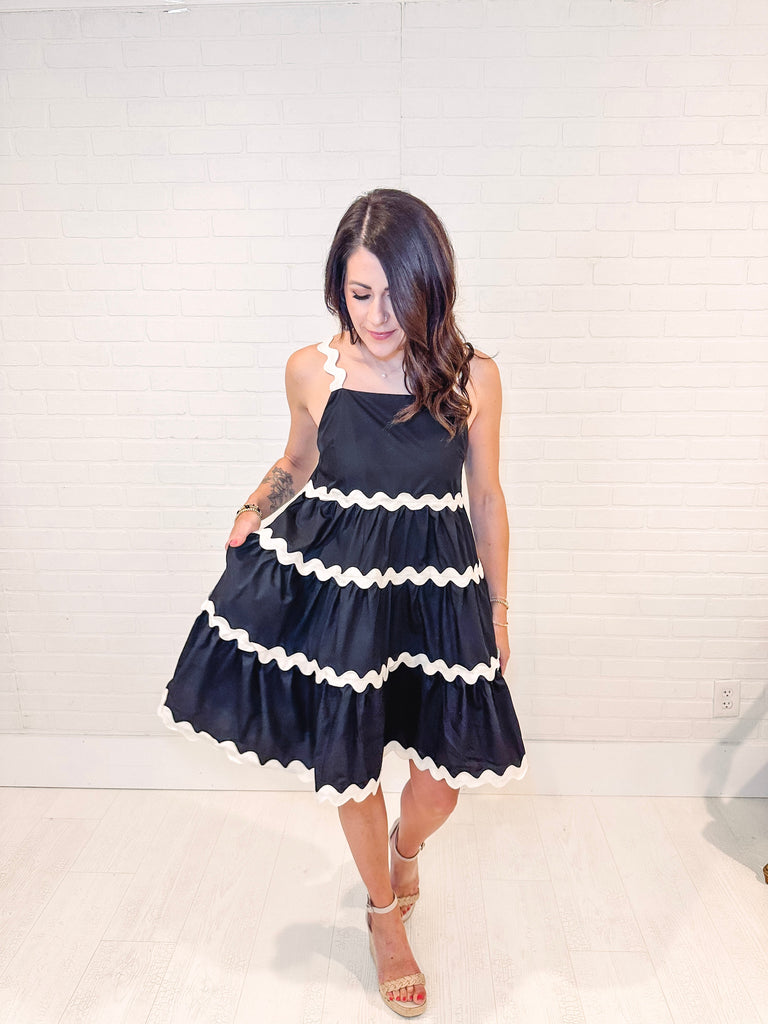 Eccentrics Boutique Dress Divine Style Tiered Dress