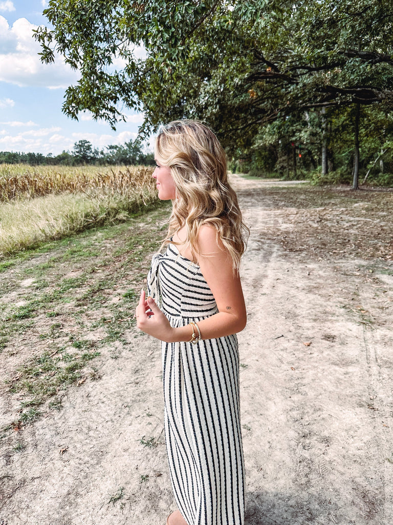 Eccentrics Boutique Jumpsuit Gia Tie Front Jumpsuit