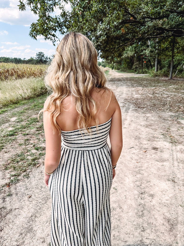 Eccentrics Boutique Jumpsuit Gia Tie Front Jumpsuit